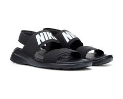 Black And White Nike Sandals Womens Nike Tanjun Sandal Black White Black Nike Slippers Black Sandals Nike Women