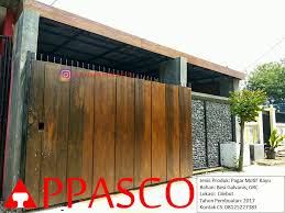 Bahan pagar minimalis selanjutnya perhatikan bahan pembuatan pagar minimalis. Pagar Minimalis Motif Kayu Coklat Grc Di Cilebut Pagar Minimalis Appasco Indonesia