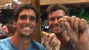 Must-see video: Scott, Cabrera-Bello eat bugs