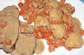 Roti De Veau Au Fromage Et Ses Legumes Recette Roti De Veau Recette Roti Roti