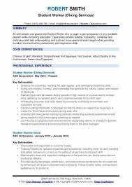 Your student resume needs to attract attention and show off your career. Student Worker Resume Samples Qwikresume