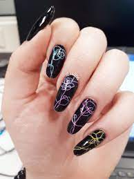 Bts Nail Art Love Yourself Flowers Korean Nail Art Elegant Nail Designs Army Nails