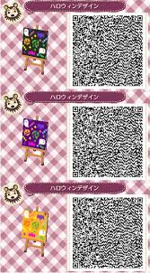Les Qr Codes Halloween Automne Animal Crossing New Leaf Animal Crossing Qr Codes Animal Crossing Acnl Paths