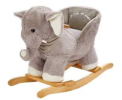 Amazon Com Rock My Baby Baby Rocking Horse Elephant With Chair Plush Stuffed Rocking Animals Wooden Rocking Toy Ho In 2020 Baby Rocking Horse Rocking Toy Baby Rocker