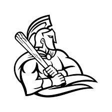 The best selection of royalty free trojan vector art, graphics and stock illustrations. Spartan Or Trojan Warrior With Baseball Bat Batting Mascot 1912970 Vector Art At Vecteezy