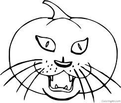 Welcome to our amazing collection of the best dog coloring pages. Pumpkin Cat Head Coloring Page Coloringall