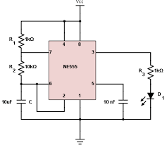 The first 555 has an on period and off period equal to 1 sec. Understanding Of Ne555 Astable Mode All About Circuits