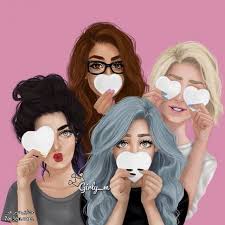 Girly M رسومات مريم مباركي Imagens De Melhores Amigos Imagens De Amigos Amigos Desenho