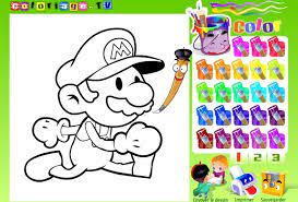 It's great to paint pictures that are painted in the style of 3d. Super Mario Coloring Game Play Free Super Mario Games Games Loon
