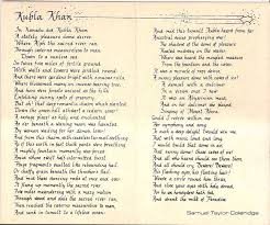 Kubla Khan By Samuel Taylor Coleridge I Only Like The First 5 Lines Coleridge Samuel Taylor Coleridge Poems