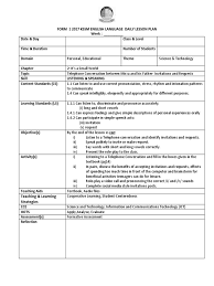 Science form 2 kssm exercise. Form 1 Kssm Daily Lesson Plan Chapter 2 It S A Small World Educational Technology Lesson Plan
