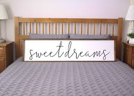 Decide on the ideal furniture if you wish to obtain bedroom furniture, make sure that you own a floor program and enough space. Amazon Com Bawansign Sweet Dreams Sign For Bedroom Farmhouse Framed Sign Farmhouse Bedroom Rustic Chic Wall Decor Sign For Above Bed Home Kitchen