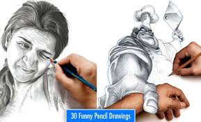 40 Most Funniest Pencil Drawings And Art Works Funny Drawings Funny Drawings Cool Drawings Photo To Cartoon