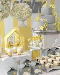 Olha Que Linda Esta Decoracao De Cha D Bebe Decoracao Taller De Celebraciones Lindas Ideias E Muita Baby Shower Yellow Elephant Baby Showers Bee Baby Shower