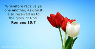 Romans 15:7 - Bible verse (KJV) - DailyVerses.net