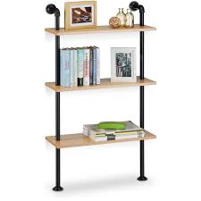 Fait sur commande temps de traitement pour cet article : Etagere Murale Style Industriel 3 Niveaux Bibliotheque Cuisine Entree En Bois Retro Look Vintage Hxlxp 112 5 X 60 X 24 Cm Nature 6100212776990