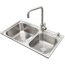 A typical 33 by 22 inch sink will fill a 36 inch base cabinet. 30 Inch Double Bowl Kitchen Sink Stainless Steel Drop In Sink Aom7642 Silver Faucet Not Included