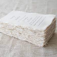 Cotton Paper Save The Date Wedding Invitation Elegant Wedding In Wedding Invitations Elegant Modern Minimalist Wedding Invitations Modern Wedding Invitations