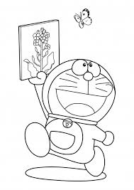 You have to color all characters if you like them. Doraemon With A Picture And A Butterfly Coloring Pages Doraemon Coloring Pages Colorings Cc