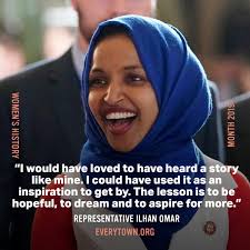 Rep. Ilhan Omar is the first Somali-American elected to Congress and one of  the first two Muslim women elected to Congress. She received the 2018  @MomsDemand Gun Sense Candidate Distinction and her