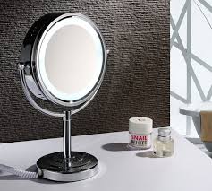 Tabletop Double Sided Led Light Makeup Mirror 1003 Magnifying Makeup Mirrors Sanliv Bathroom Accessories