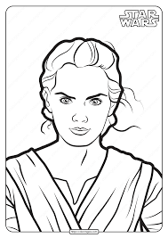 Star wars rey coloring pages. Printable Star Wars Rey Skywalker Coloring Pages
