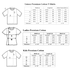 Tshirt Usa Europe Size Chart