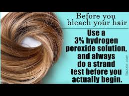 Perhaps as a teenager or ignorant. Bleaching Your Hair With Hydrogen Peroxide Is Really Simple Youtube