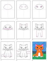 See black cat drawing stock video clips. How To Draw A Kitten Art Projects For Kids