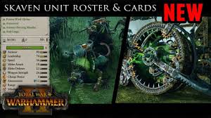 They're a bunch of hideous rat monsters that swarm enemies and nibble them down to size with great big yellow teeth. Total War Warhammer 2 Skaven Army Roster Unit Models And Stat Cards Youtube