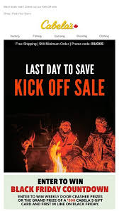 Maybe you would like to learn more about one of these? Last Chance To Win A 500 Cabela S Gift Card For Black Friday Cabela S Canada Email Archive