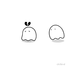 A Little Ghost Hug To Make You Feel Loved Chibird Cute Hug Cute Doodles Cute Easy Drawings