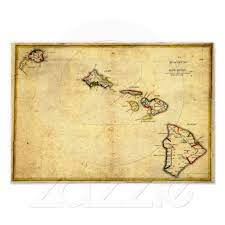 Vintage 1837 Hawaii Map Hawaiian Islands Poster Zazzle Com Map Of Hawaii Hawaii Map Map Art Print