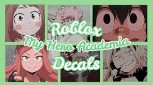 A brief description of the manga my hero academia: Roblox Bloxburg X Royale High Aesthetic My Hero Academia Decals Ids Youtube