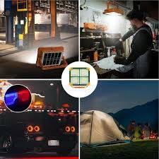 TGD-50W-YELLOW | Solar work lamp | Power bank function | LED | INTERLOOK