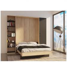 Art volume parking ikea vitrolles 0442890528. Armoire Lit Simple Escamotable 1 Personne Au Meilleur Prix Composition Lit Escamotable Style Industriel Tekno Bi Ton Chene Noir Mat 140 200 Cm L 255 Cm Inside75