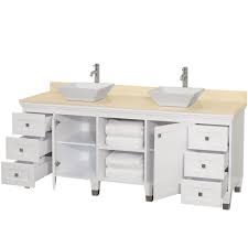 We have a lot of requests from clients that want a furniture style bathroom vanity without the top so that they can add a unique countertop locally sourced. Premiere 72 Bathroom Double Vanity White Beautiful Bathroom Furniture For Every Home Wyndham Collection