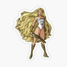 Image shared by ana fernandes. Cartoon Blonde Stickers Redbubble