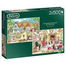 Take a look at our special summer collection, full of vivid colours and scenic seaside artwork. Jumbo Falcon De Luxe A Summer Evening At The Pub Jigsaw Puzzles For Adults 2 X 500 Piece Buy Online In Bosnia And Herzegovina At Desertcart 109340809