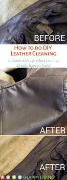 Diy Leather Cleaning Tips Snappy Living Leather Diy Leather Jacket Repair Leather Cleaning