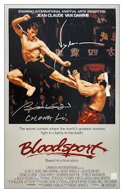Jean claude van damme autographed street fighter 16x24 movie poster. Jean Claude Van Damme Bolo Yeung Chong Li Autographed Bloodsport 16x24 Movie Poster