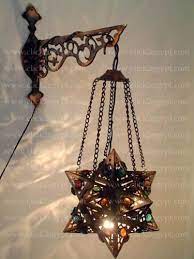 Br7 Amp Br55 Nb Egyptian Handmade Wall Mount Hanging Star Lamp With Star Lamp Wall Mounted Lamps Bedside Wall Lamp