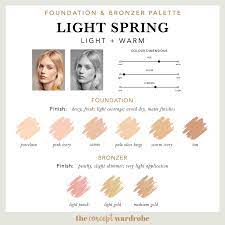 Light Spring Foundation Bronzer Palette Light Spring Light Spring Colors Light Spring Color Palette