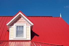 Red roof house colour schemes. Metal Roofing Colors And House Facade Choosing The Right Combination