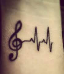 Á Tatuajes De Notas Musicales Tatuajes Tattoos Conmishijos.com les ofrece un dibujo de nota musical para que los niños aprendan algunos elementos de una partitura musical. á tatuajes de notas musicales