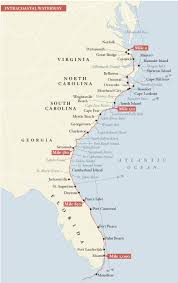 north carolina intracoastal waterway map