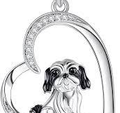 Amazon.co.jp: YFN Shih Tzu Women's Necklace, 925 Silver, Hypoallergenic,  Dog, Pendant, Colander, Accessories, 17.7 x 2.0 inches (45 + 5 cm) : ...
