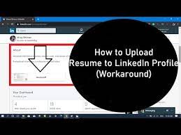 How To Upload Resume To Linkedin Profile 2020 Youtube