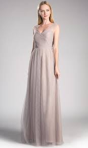 Long Beige Flowy Tulle Dress With Wide Strap Stunning Bridesmaid Dresses A Line Gown Plus Size Formal Dresses