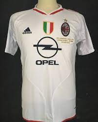 Final ucl 2005 liverpool vs ac milan dalam bentuk lego. 2005 Ac Milan Home Ucl Final Shirt Ac Milan Shirts Ucl Final